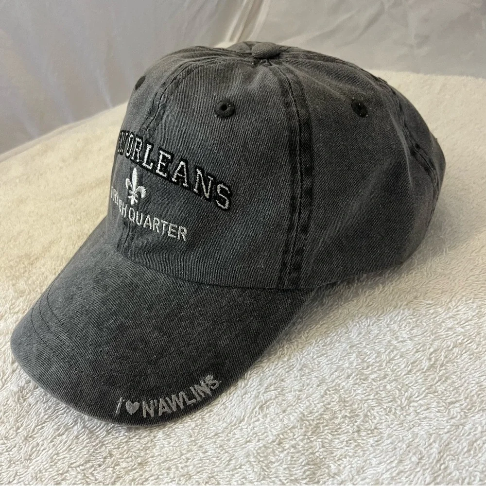 New Orleans French Quarter Adjustable Gray Cap